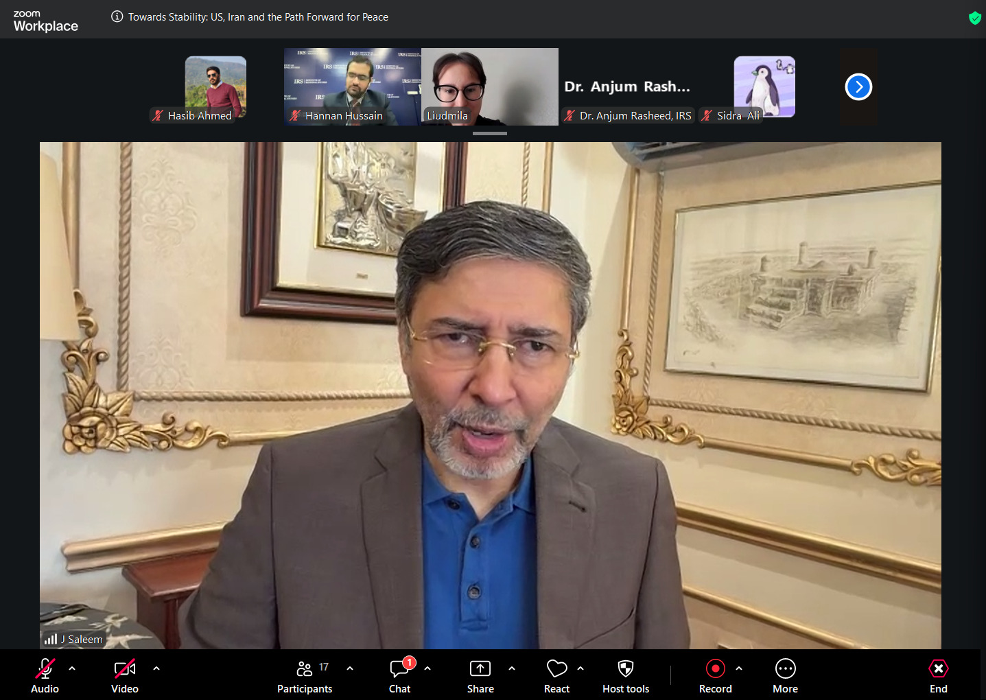 IRS Webinar Highlights Diplomatic Pathways for Stability in US-Iran Relations